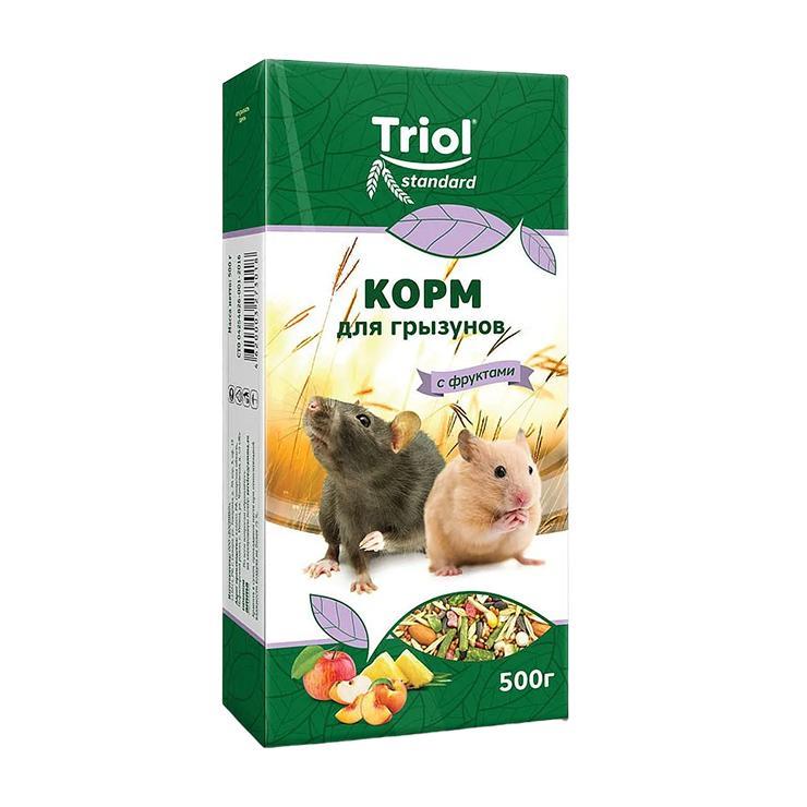 Корм для грызунов Triol с фруктами 500 гр., картон