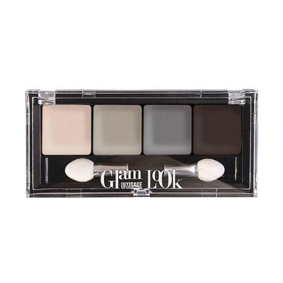 Тени для век Luxvisage, glam look 4-х цветные тон 5, дымчатая