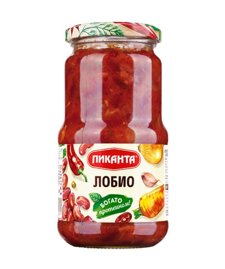Лобио Пиканта 470 гр., стекло