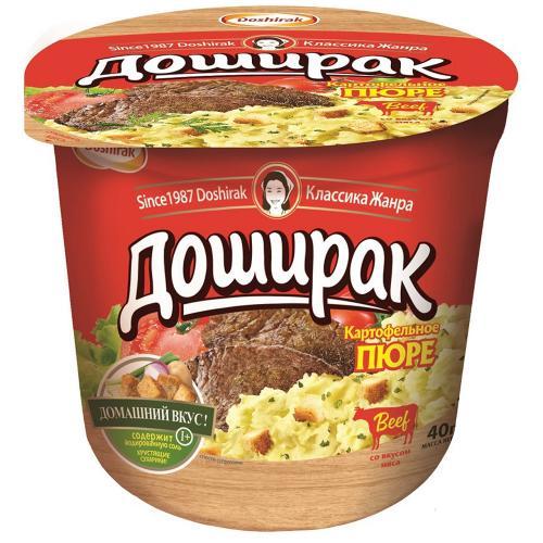 Пюре Доширак картофельное говядина 40 гр., стакан