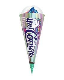 Мороженое рожок Cornetto инмарко unicornetto единорог 73 гр., обертка