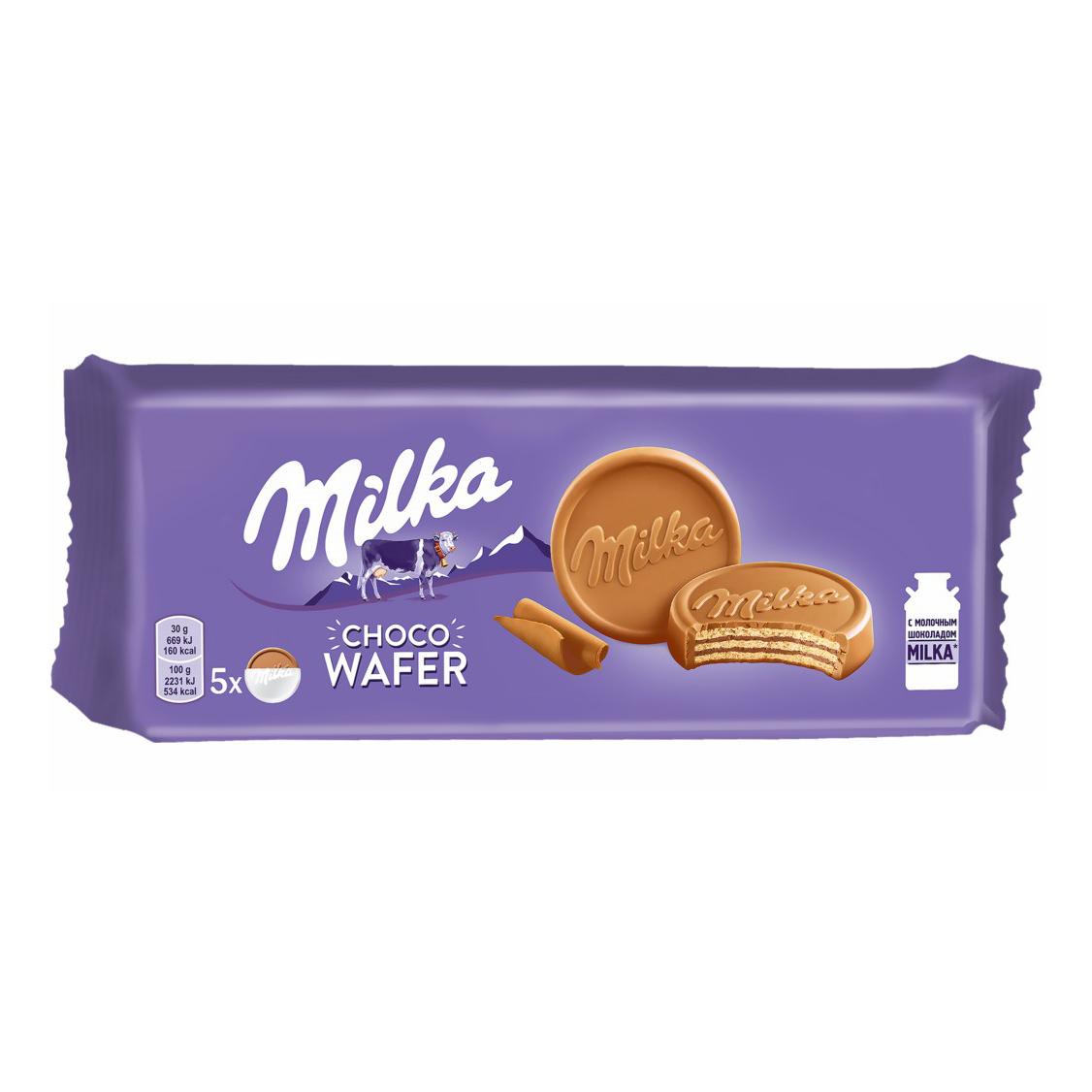 Вафли Milka Choco Wafer 150 гр., флоу-пак