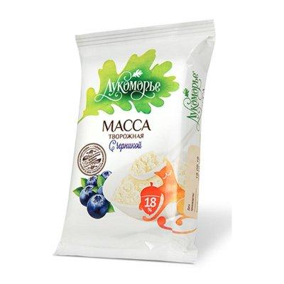 Творожная масса Лукоморье черника 18% 180 гр., флоу-пак