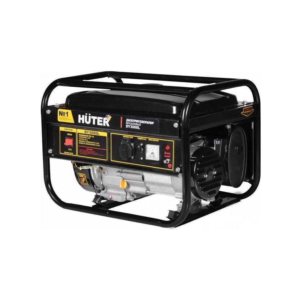 Бензиновый генератор Huter DY3000L, 220/12 В, 2.8кВт [64/1/4]