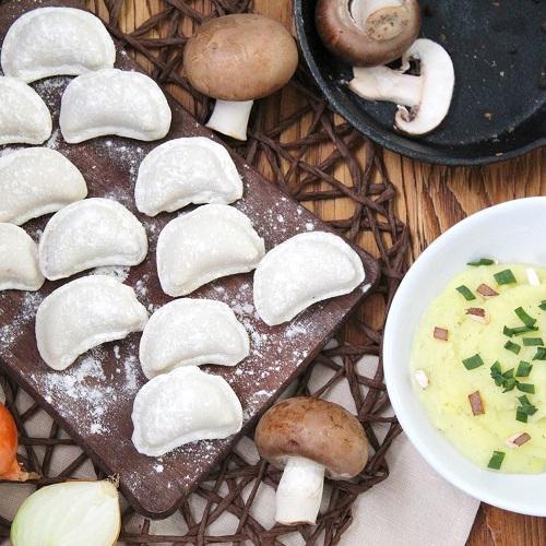 Вареники Братцы с картофелем и грибами 5 кг., ПЭТ