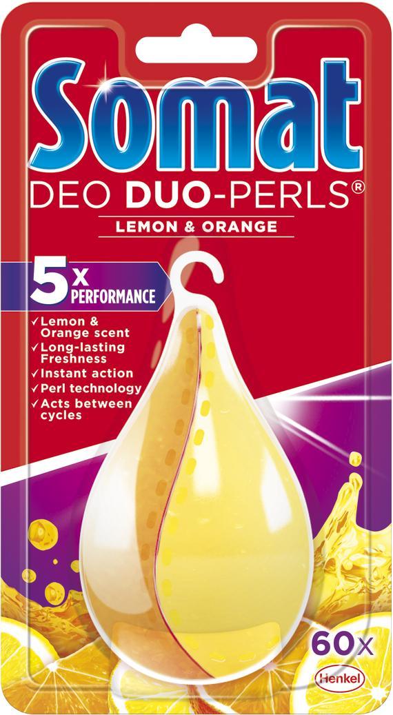 Освежитель для посудомоечных машин Somat Deo Duo-Perls Лимон и апельсин