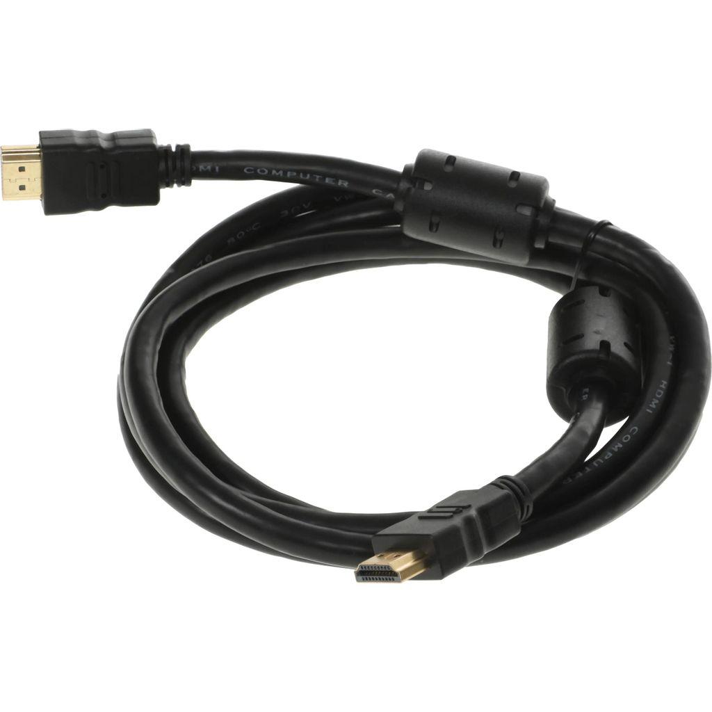 Кабель аудио-видео Buro HDMI 1.4, HDMI (m) - HDMI (m), ver 1.4, 1.8м, ф/фильтр, черный [hdmi-19m/19m-1.8m-mg]