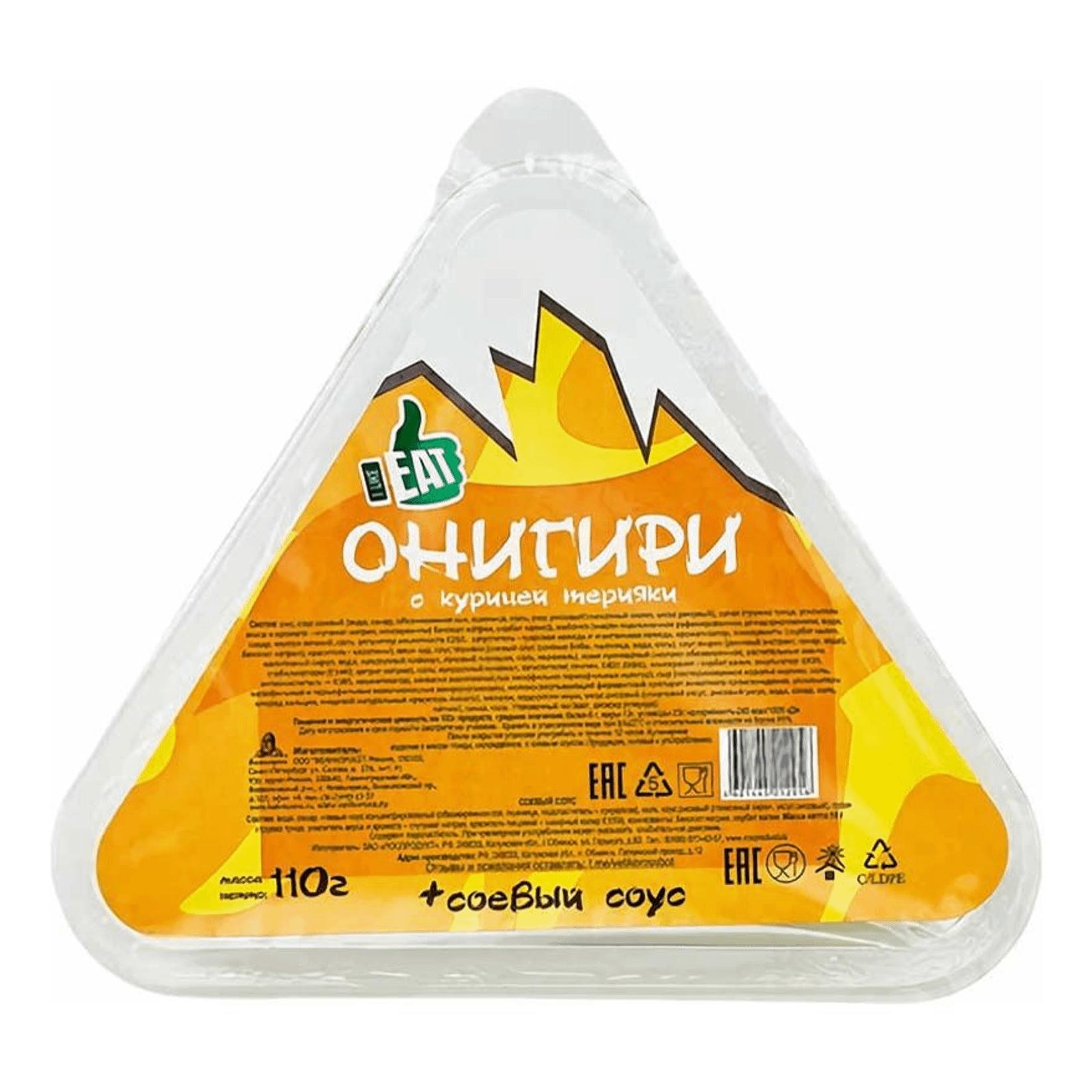 Онигири I like eat с курицей терияки 110 гр., пластиковая упаковка