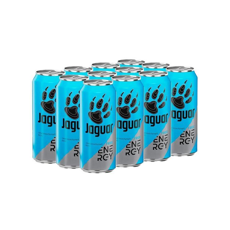 Напиток энергетический Jaguar Free Energy оригинальный вкус 450 мл., ж/б