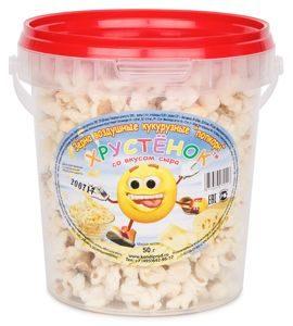Попкорн Хрустёнок со вкусом Сыра, Конди-Прод, 50 гр, ПЭТ