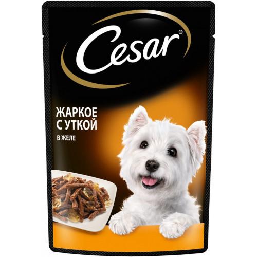 Корм жаркое с уткой, Cesar, 85 гр., пауч