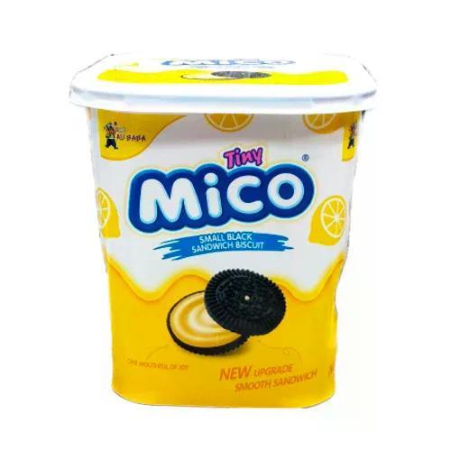 Печенье сэндвич Tiny Mico со вкусом лимонного чизкейка 88 гр., стакан