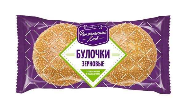 Булочка Дарница Аладушкин, зерновые с семенами льна и подсолнечника, 140 гр., флоу-пак