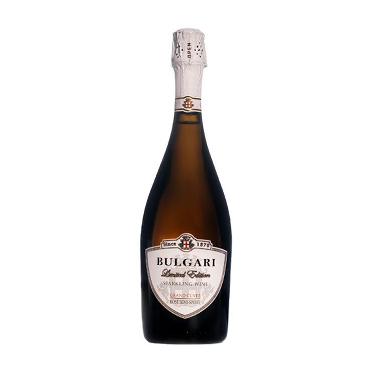 Шампанское BULGARI WINERY Grand Cuvee полусладкое розовое 12,5% Молдова 750 мл., стекло