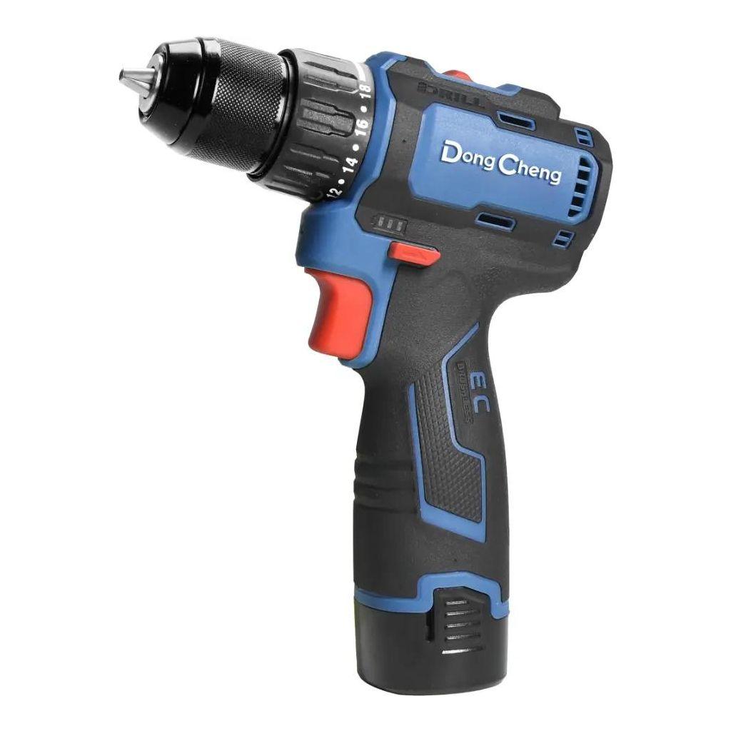 Дрель-шуруповерт DONGCHENG DCJZ1604, 2Ач, с двумя аккумуляторами [dcjz1604(type e)]