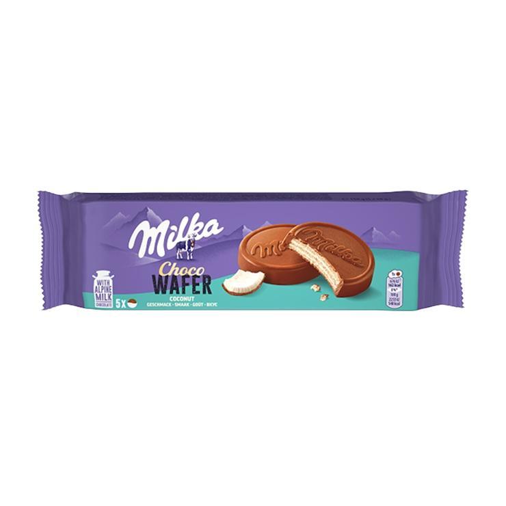 Вафли Milka Choco Wafer кокос 150 гр., флоу-пак
