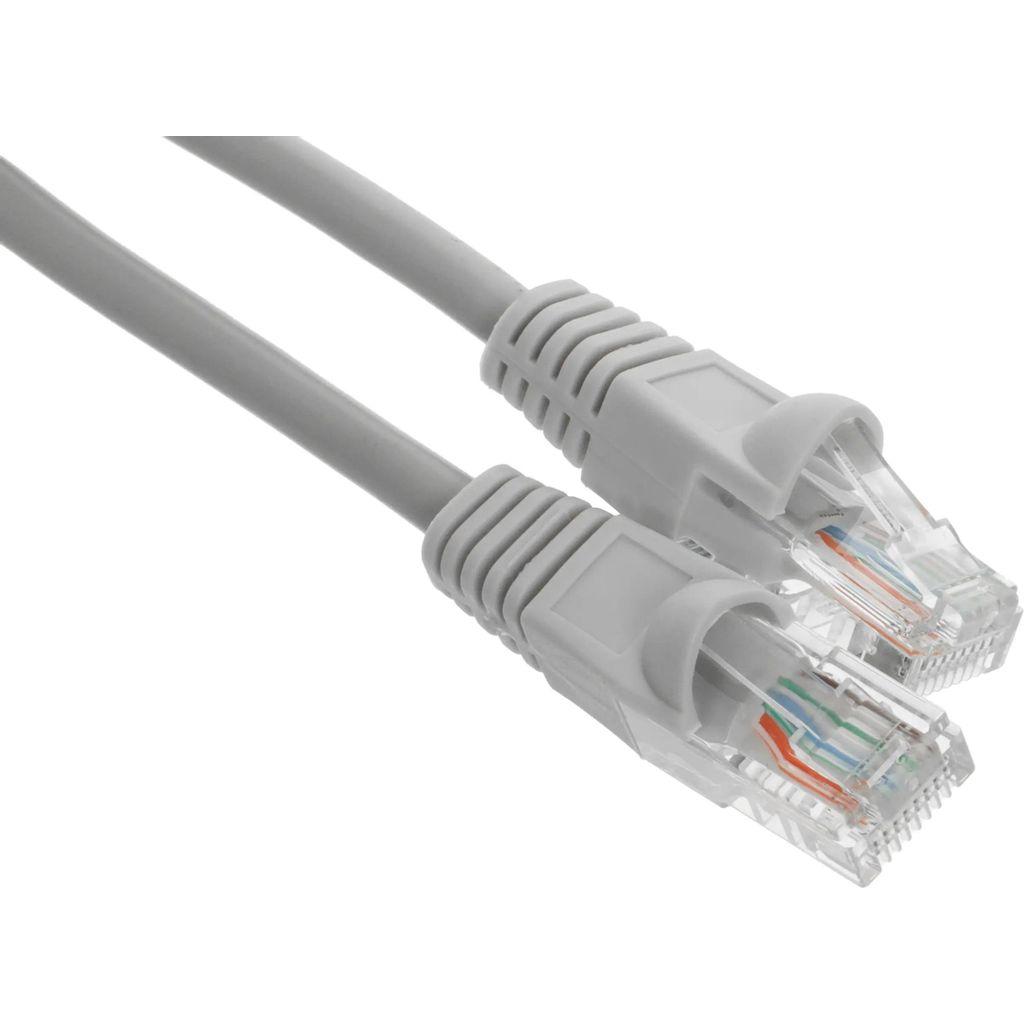 Патч-корд KINGPRICE KP-PC-c5e-1m-g литой (molded), UTP, кат.5E, 1м, 4 пары, 26AWG, алюминий омедненный, многожильный, серый