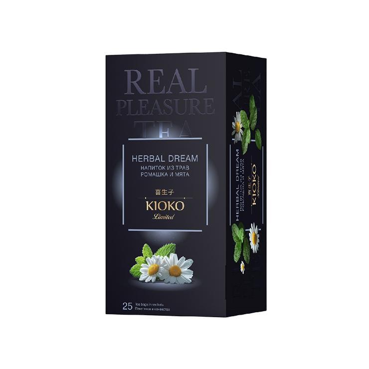Чай Kioko Limited Herbal Dream травяной с ромашкой и мятой 25 пак. 32,5 гр., картон