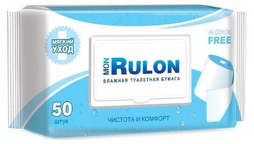 Туалетная бумага влажная Mon Rulon 50 шт., флоу-пак