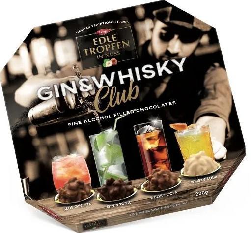 Конфеты Edle Tropfen Gin & Whisky Club 200 гр., картон