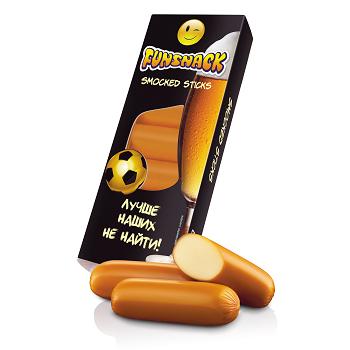 Сыр Funsnack плавленый копченый 40%, 190 гр., картон