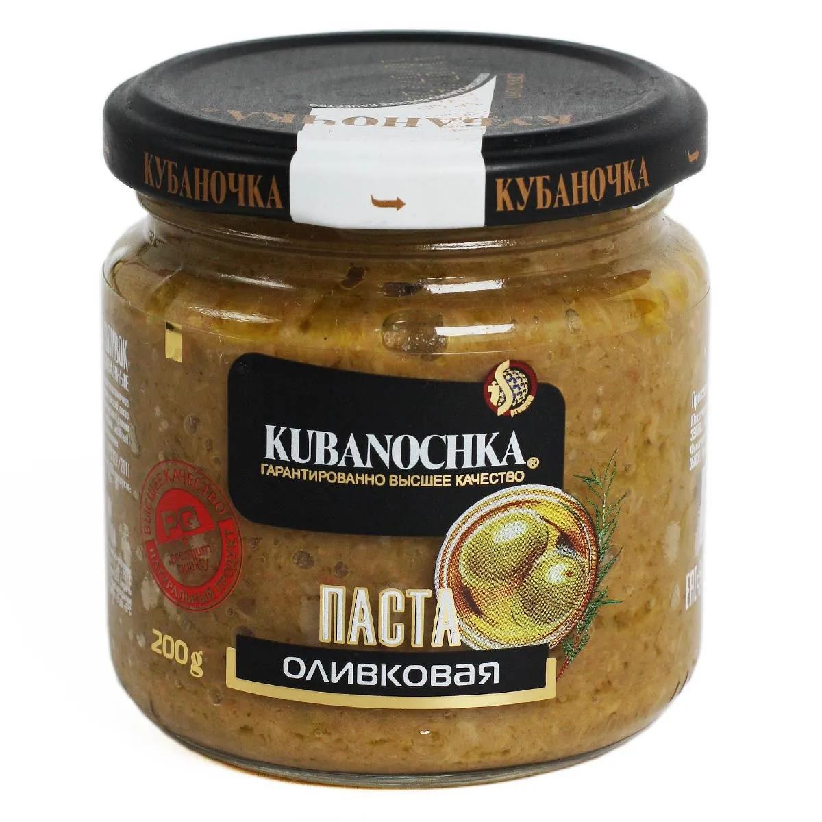 Паста оливковая Кубаночка 200 гр., стекло