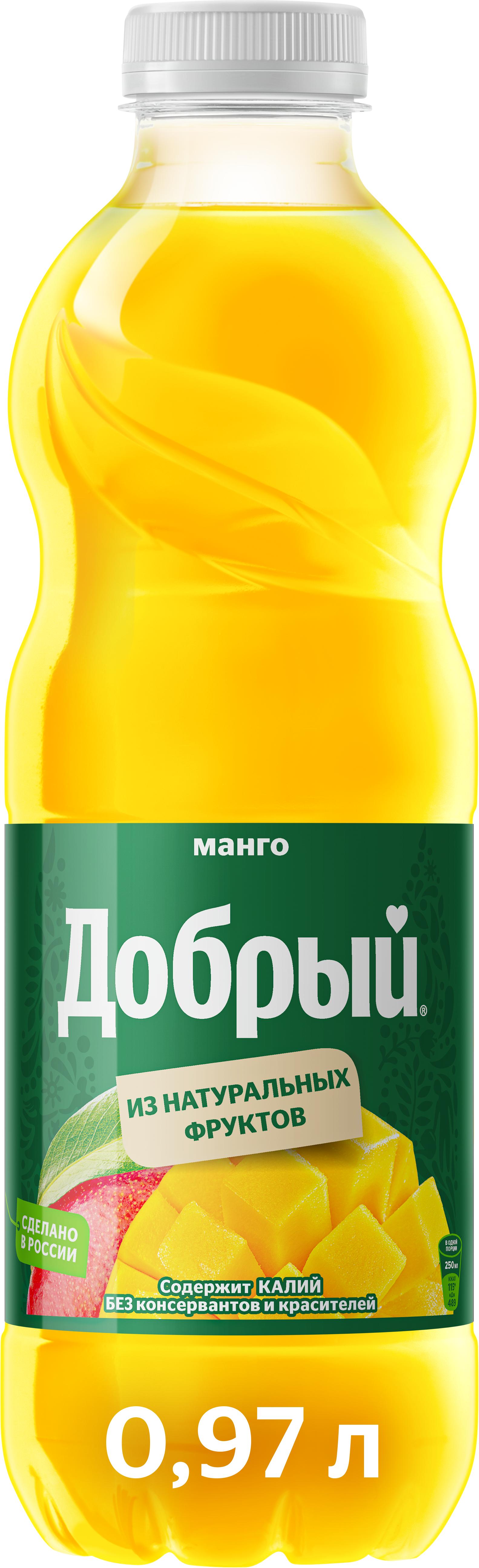 Напиток сокосодержащий Добрый манго 970 мл., ПЭТ