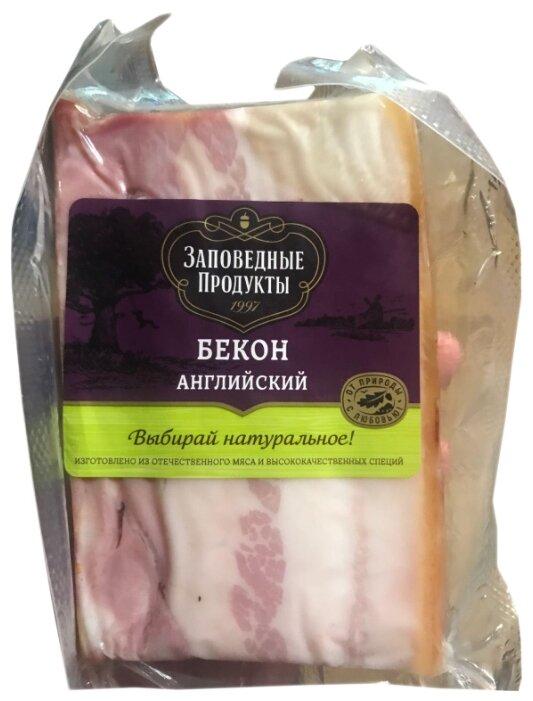Бекон Английский Заповедные Продукты, 300 гр., в/у