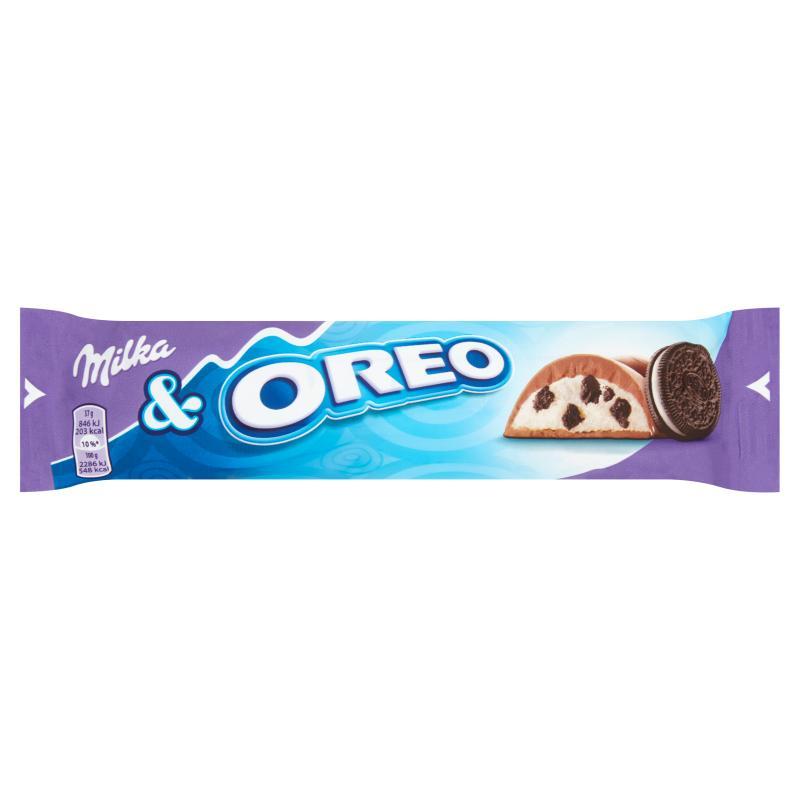 Батончик шоколадный Milka ваниль с кусочками печенья Oreo 37 гр., флоу-пак