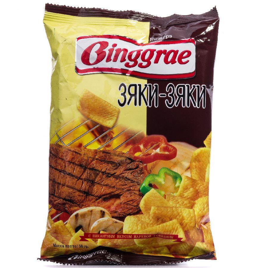 Чипсы Binggrae зяки-зяки Россия 50 гр., флоу-пак