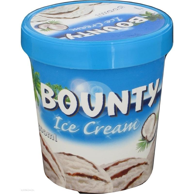 Мороженое пломбир Bounty молочное 10% 272 гр., ПЭТ
