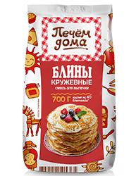 Смесь для выпечки Печём дома Блины кружевные 700 гр., флоу-пак