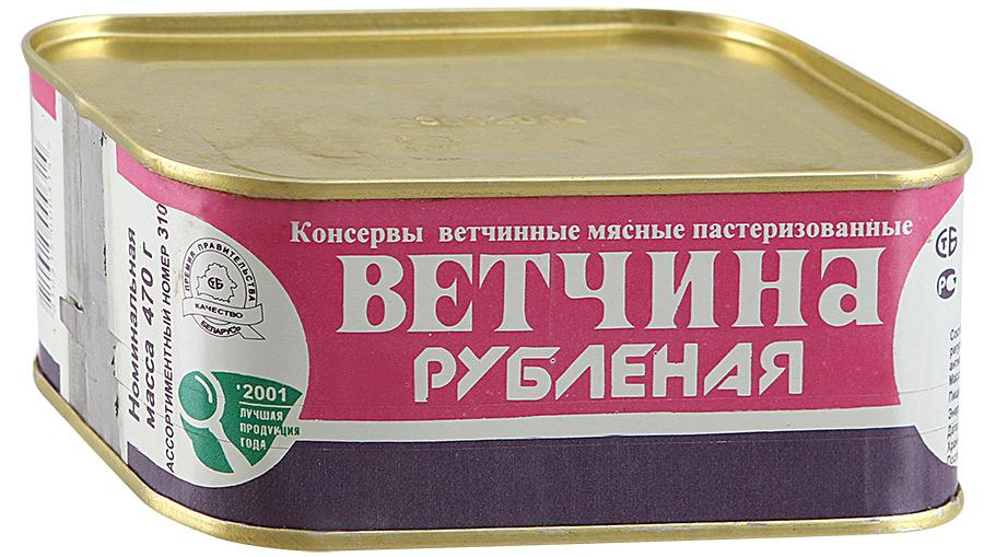 Ветчина Березовский мясокомбинат рубленная 470 гр., ж/б