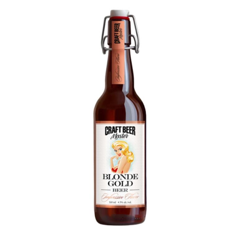 Пиво крафтовое светлое нефильтрованое Craft Beer Blonde Gold 500 мл., стекло
