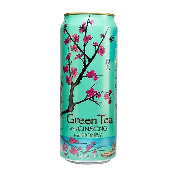 Чай холодный Arizona Green Tea женьшень и мед зеленый 650 мл., ж/б