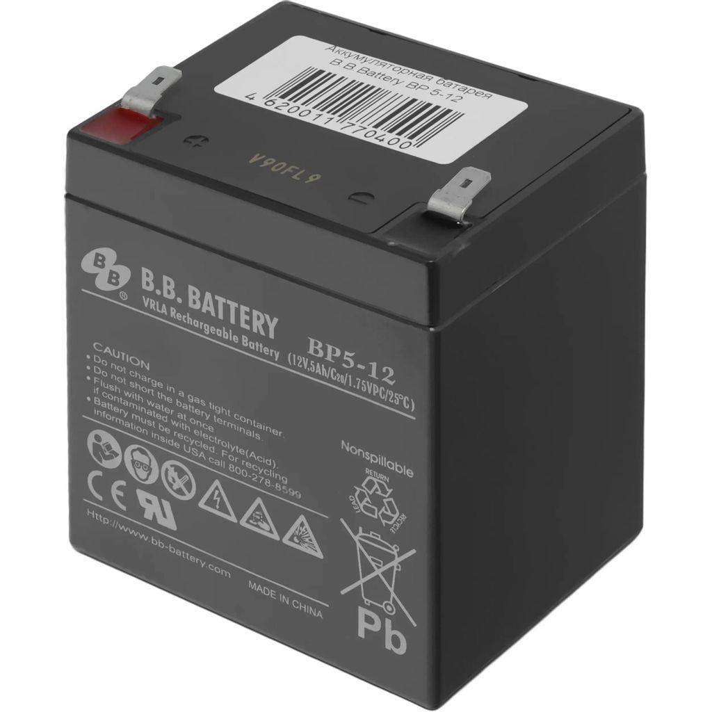 Аккумуляторная батарея BB BP 5-12 для ИБП, 12В, 5Ач