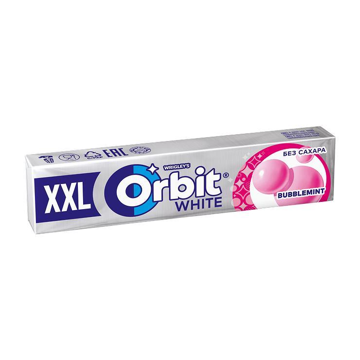 Жевательная резинка Orbit XXL White Bubblemint 19 гр., обертка