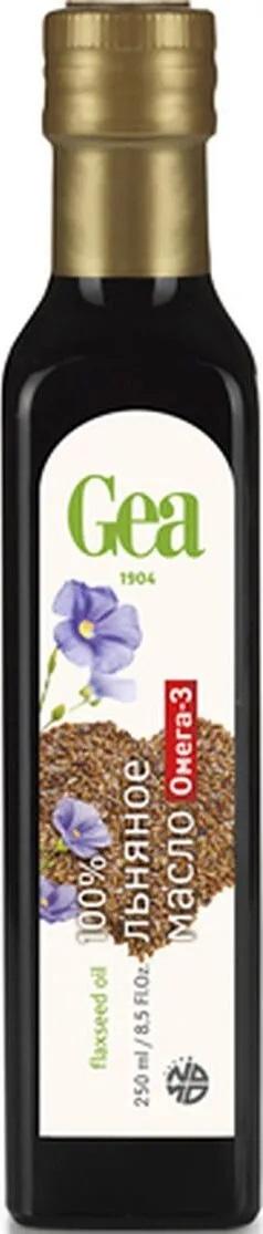 Масло GEA льняное нерафинированное 100%, 250 гр., стекло
