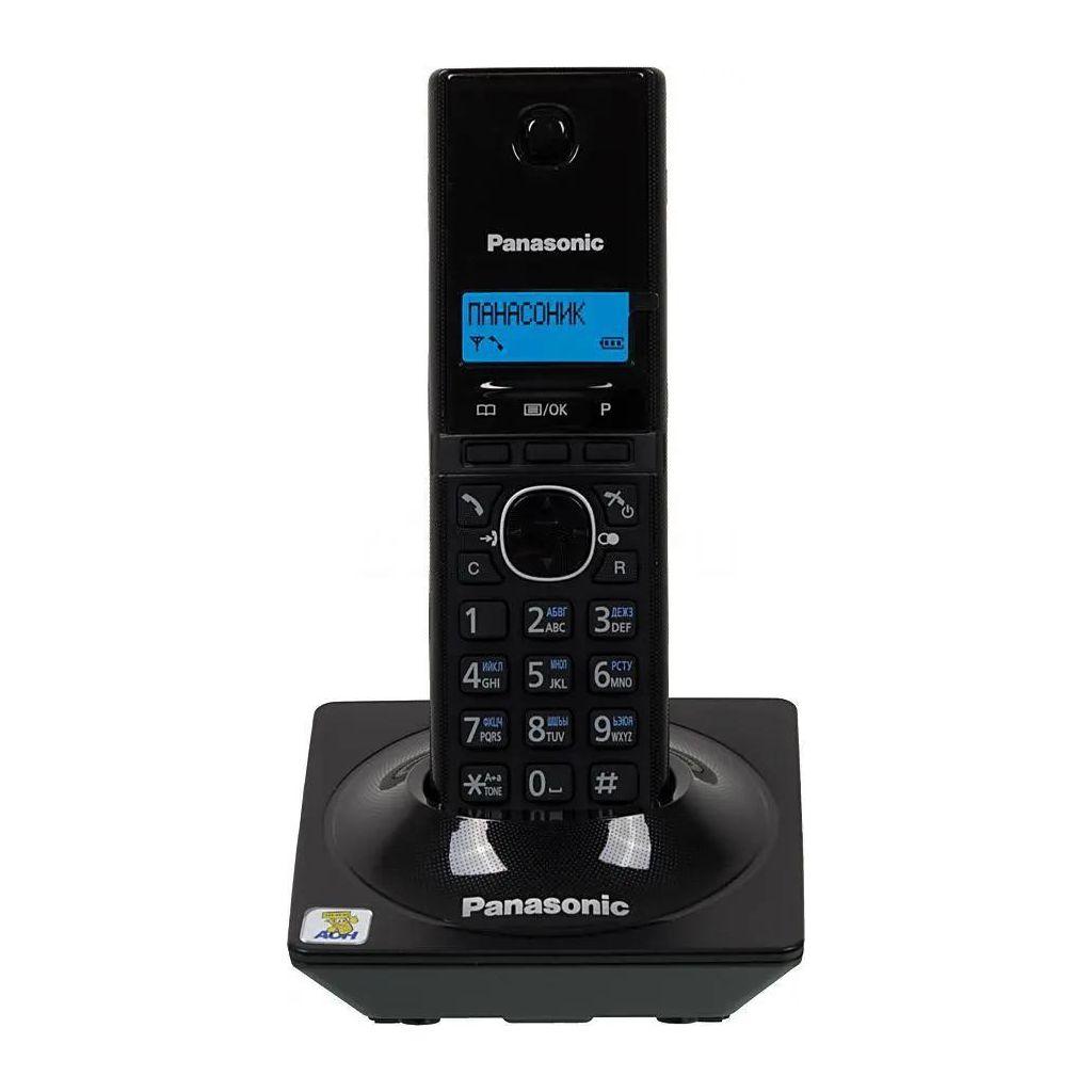 Радиотелефон PANASONIC KX-TG1711RUB, память на 50 номеров, АОН, повтор, часы/будильник, чёрный