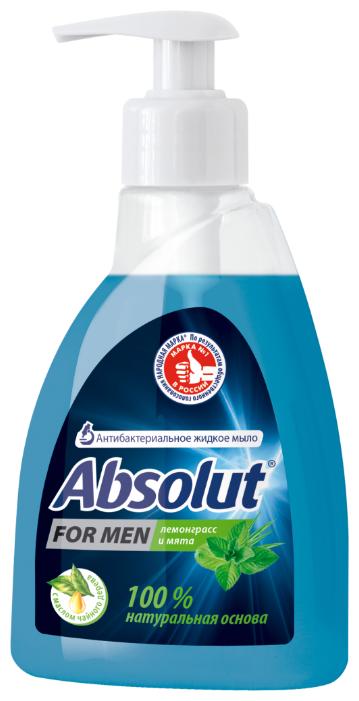Мыло жидкое Absolut For Men антибактериальное Лемонграсс и мята 250 гр., флакон с дозатором