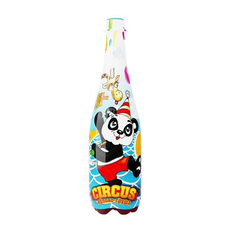 Шампанское детское Circus газированное яблоко груша 1 л., ПЭТ