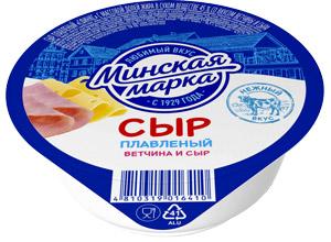Сыр 45% ветчина-сыр Минская марка Сфинкс,100 гр., пластиковый стакан