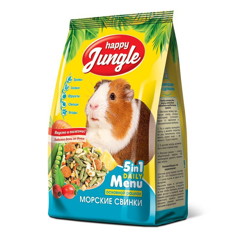 Корм для морских свинок Happy Jungle 400 гр., флоу-пак