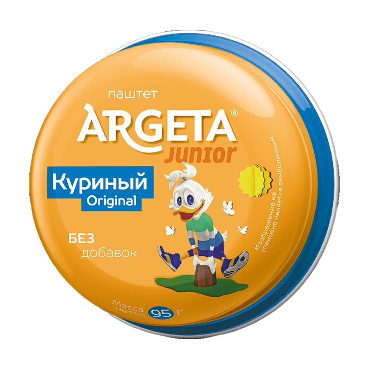 Паштет Argeta junior original куриный 95 гр., ж/б