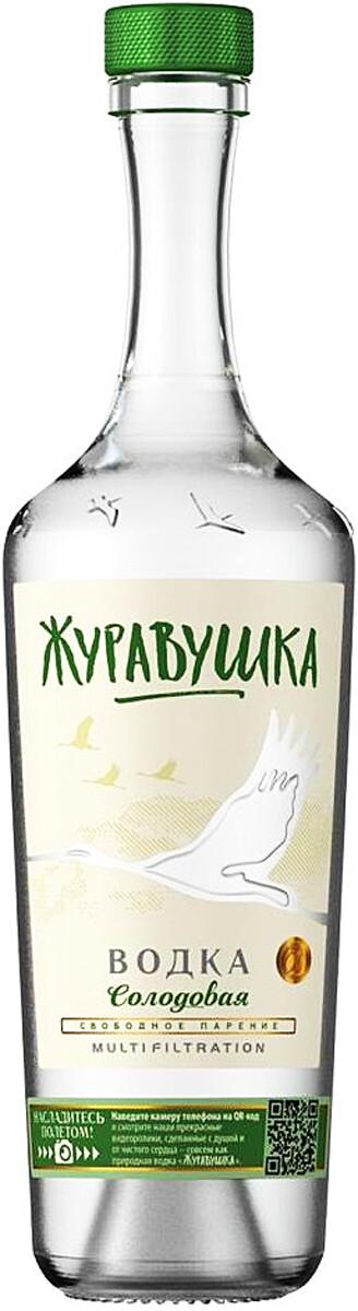 Водка Журавушка солодовая 40% 500 мл., стекло