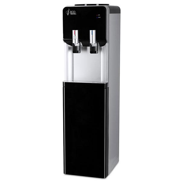 Кулер Ecotronic M40-LF black+silver напольный, компресс, холодильник 16л, черный с серым