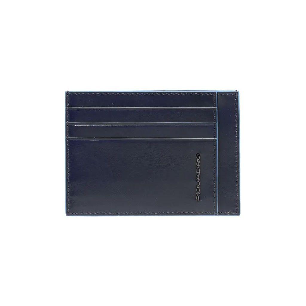 Чехол для кредитных карт PIQUADRO Blue Square PP2762B2R/BLU2, кожа натуральная, синий