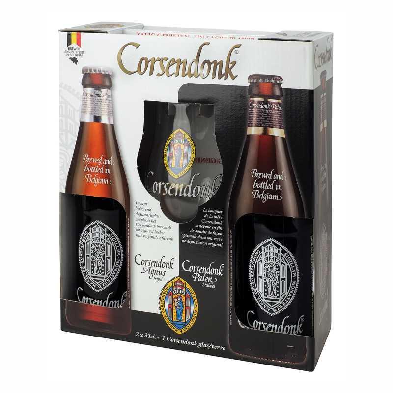 Набор Corsendonk Agnus Tripel Pater Dubbel, 330 мл., картонная коробка