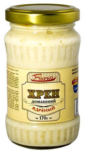Хрен Барко домашний ядреный 170 гр., стекло