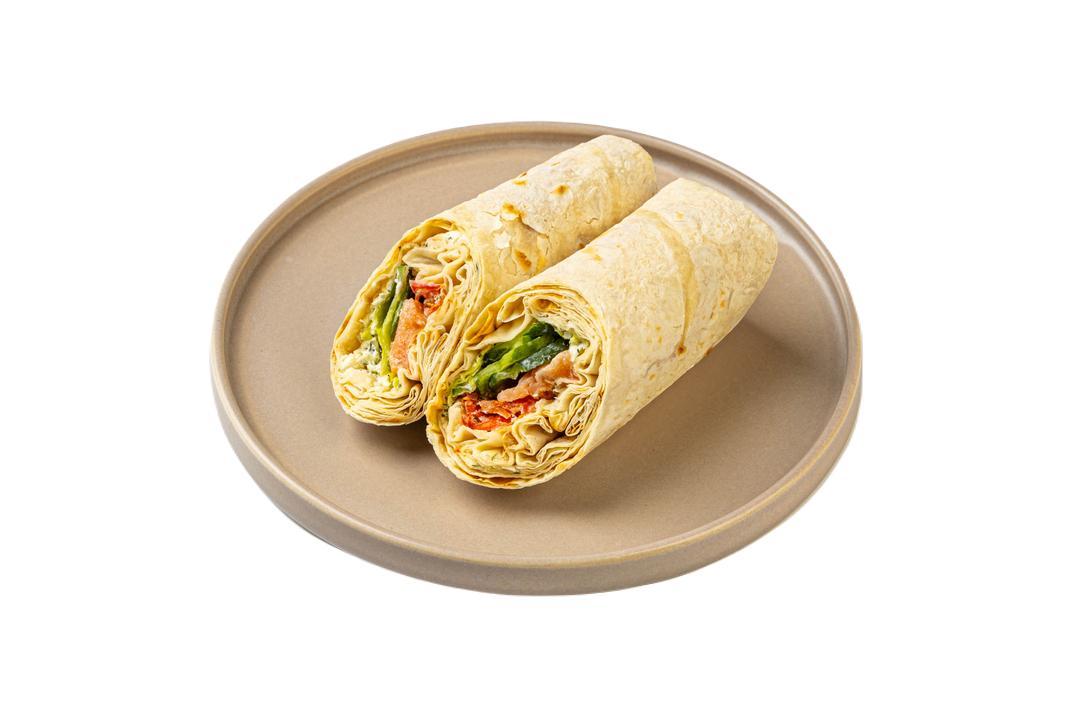 Сэндвич ролл ВкусВилл с лососем кетой 175 гр., флоу-пак